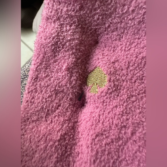 NWT Kate Spade 4 pack Leopard and Pink Socks with Spade Grips - One Size 4-10 - Picture 6 of 7